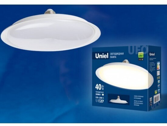 Светодиодная лампа Uniel LED-U220-40W/3000K/E27/FR PLU01WH