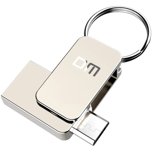 Накопитель USB 2.0 64Гб DM PD020, серебристый