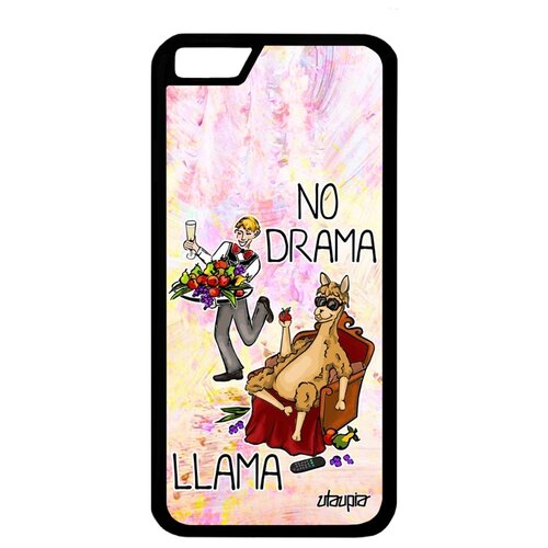 фото Чехол для apple iphone 6 6s, "no drama lama" лама драма шутка utaupia