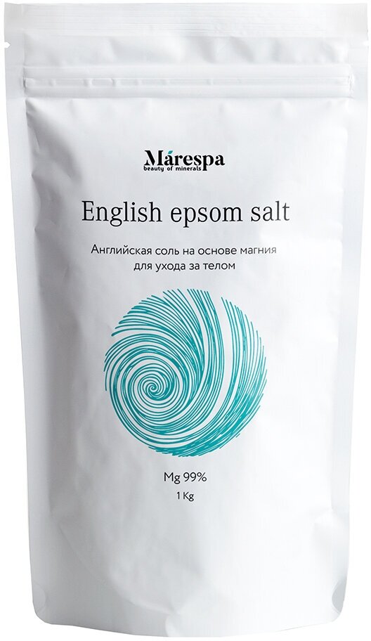 Соль для ванны "English epsom salt" на основе магния Marespa 1000 г