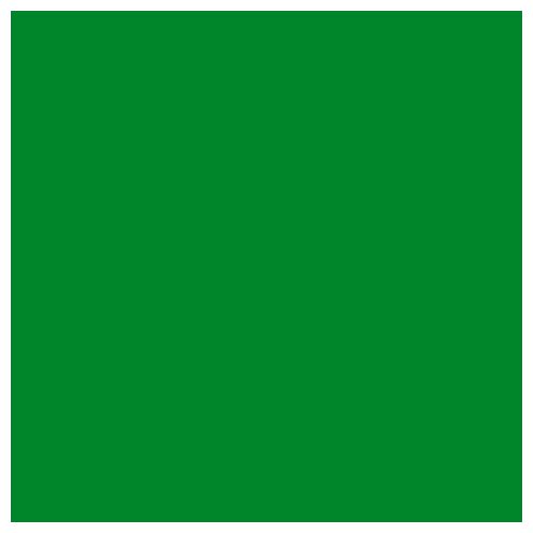 Пленка самоклеющаяся однотонная 45см/2м 2015-45(2), 80 мкм, цвет Зеленый, Grace