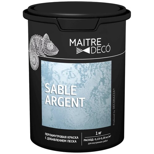 Краска декоративная Maitre Deco Sable Argent 1 кг цвет серебристый краска декоративная maitre deco sable argent 1 кг цвет серебристый