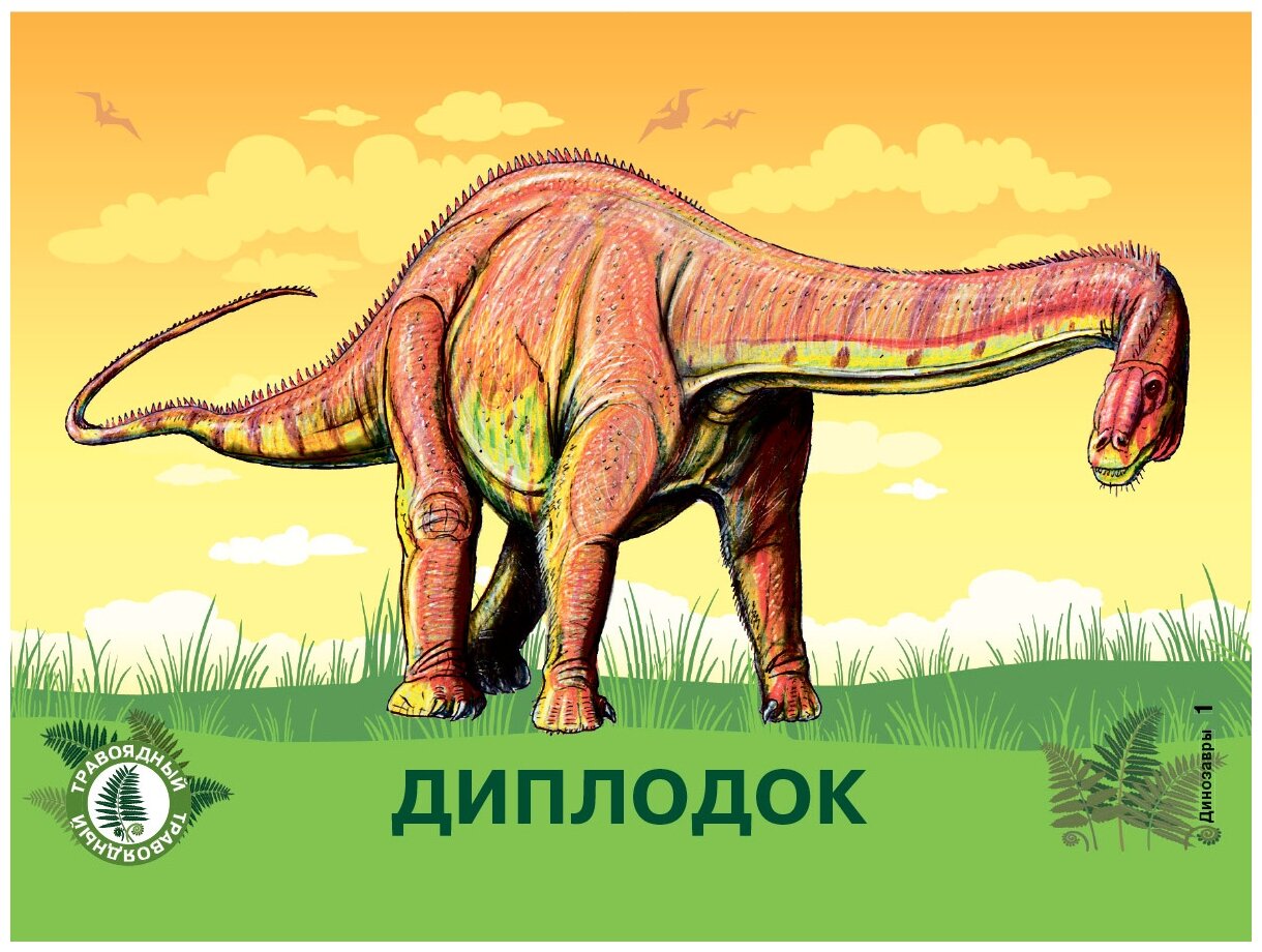 Карточки для умного развития "Динозавры" (34 карточки) Литера - фото №3