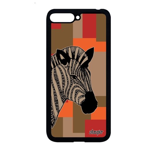 фото Чехол на смартфон huawei y6 2018, "зебра" zebra саванна utaupia
