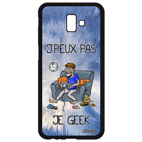 фото Чехол на телефон galaxy j6 plus 2018, "не могу - играю!" карикатура технарь utaupia