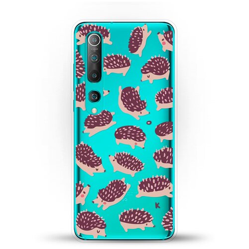 фото Силиконовый чехол ёжики на xiaomi mi 10 andy & paul