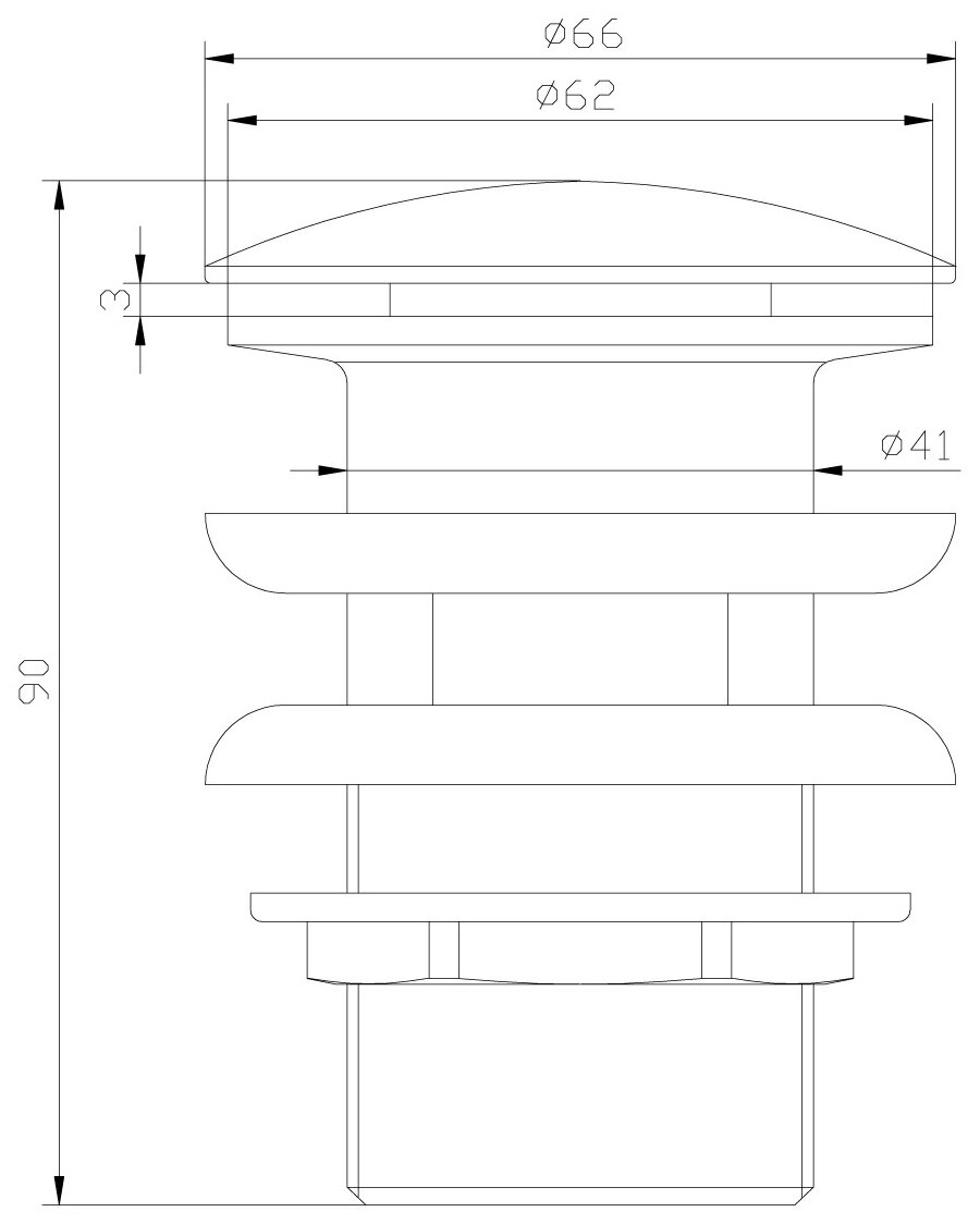 Донный клапан Lemark Jasmine LM6680ORB черная бронза - фотография № 2