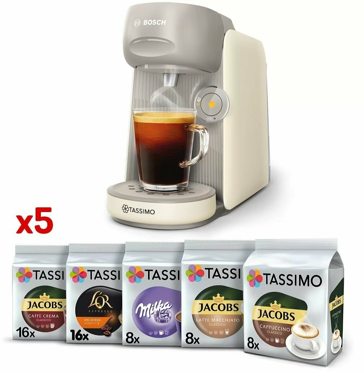 Капсульная кофемашина TASSIMO BOSCH FINESSE — купить в Брянске по низкой цене на Яндекс Маркете