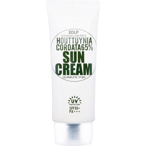 Солнцезащитный крем Houttuynia Cordata 65% Sun Cream SPF50, 50мл солнцезащитный крем для лица и тела биокрим солнцезащитный крем spf 50