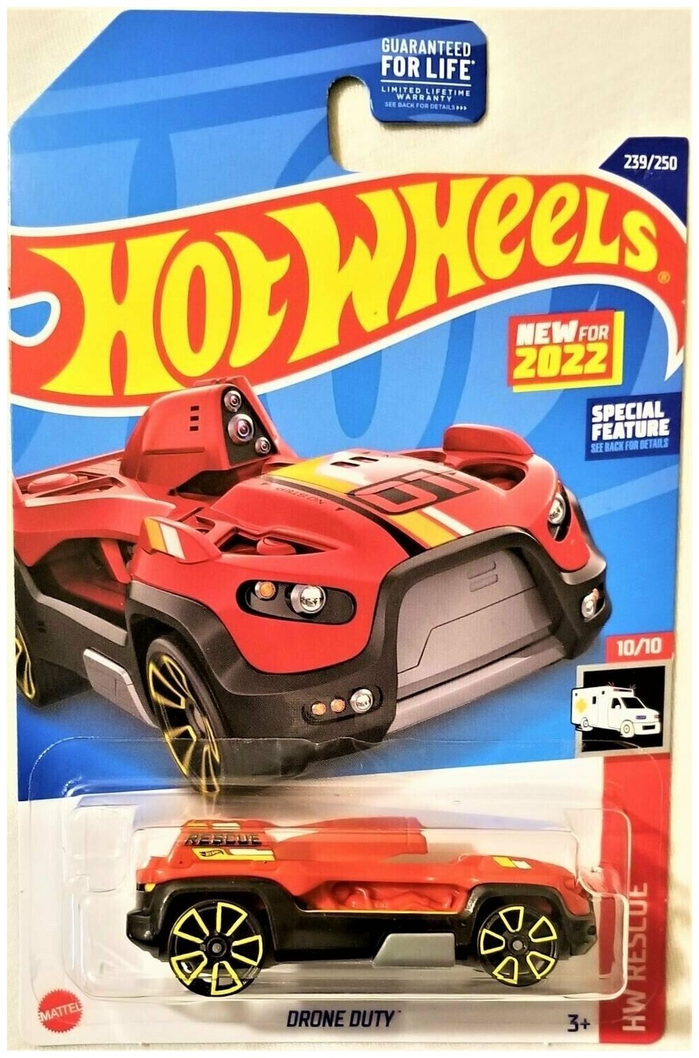 Машинка детская Hot Wheels коллекционная DRONE DUTY