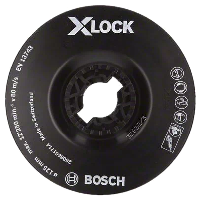 Тарелка для УШМ BOSCH X-Lock мягкая 2608601714 125 мм