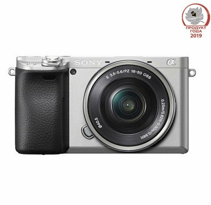 Фотоаппарат Sony Alpha ILCE-6400 Kit E PZ 16–50 мм F3.5–5.6 OSS (SELP1650), серебристый