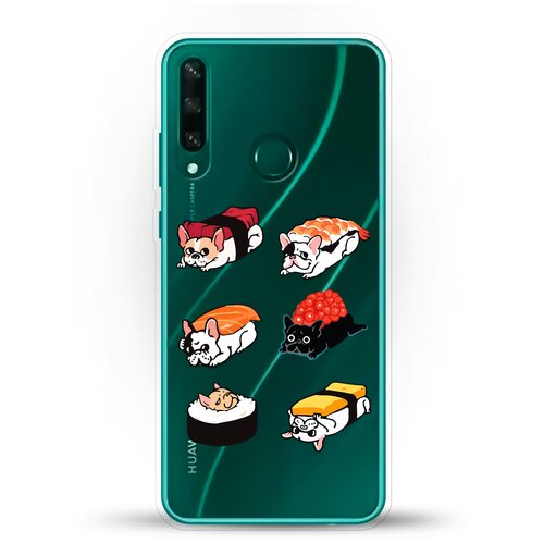 фото Силиконовый чехол суши-собачки на huawei y6p andy & paul