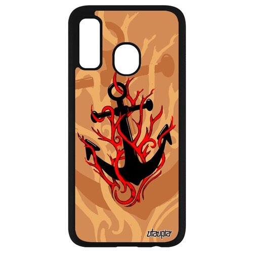 фото Чехол для смартфона samsung galaxy a40, "якорь" канат капитан utaupia