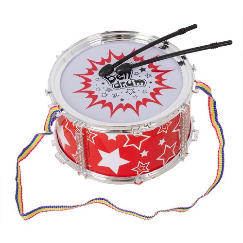 фото Игрушка музыкальная барабан с палочками, d=17 см, цвет в ассортименте (6699-25a) tong de