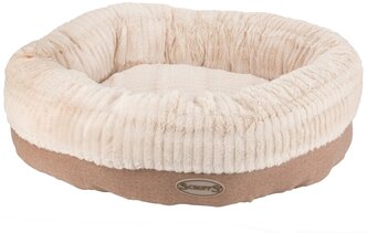 Лежак для собак и кошек Scruffs Ellen Donut M 55х55 см светло-коричневый