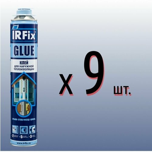 Клей пена всесезонная IRFix GLUE для теплоизоляции - 9шт 4925₽