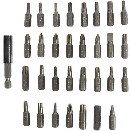 Набор бит 31 шт с держателем для профессионального и домашнего использования Станет приятным и полезным подарком отцу мужу или сыну 2907₽