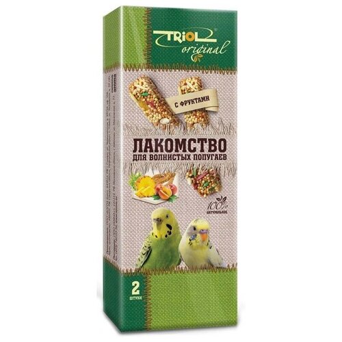 Лакомство для птиц Triol Original с фруктами , 50 г , 2 шт. в уп.