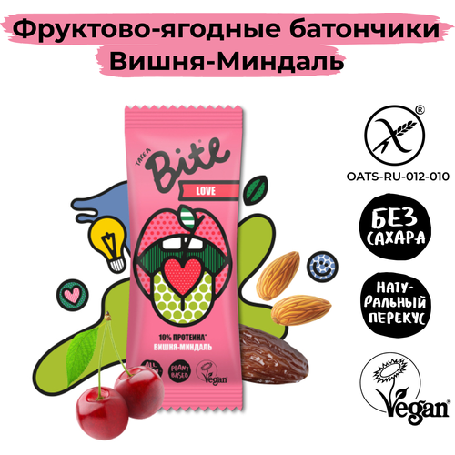 Батончик Лавбайт Вишня-миндаль 45гр. Арт.00000000578