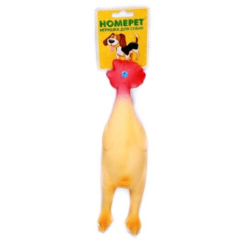 Homepet Игрушка для собак Homepet Петух с пищалкой, 45 см, 150 гр, 2 шт.