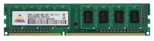 Оперативная память neoforza 4 ГБ DDR3 1600 МГц DIMM CL11 NMUD340C81-1600DA10