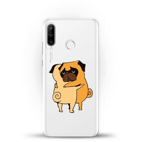фото Силиконовый чехол мопсы на huawei p30 lite andy & paul