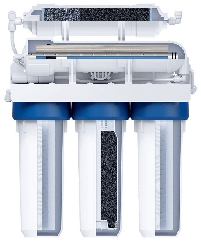Фильтр для воды пятиступенчатый c технологией обратного осмоса барьер профи Осмо 100 / под мойку - фотография № 13