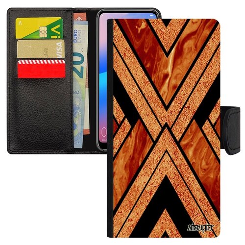 фото Чехол-книжка на мобильный p30 lite, "х-орнамент" рисунок треугольник utaupia