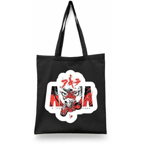 фото Сумка-шоппер унисекс каждому своё "акира/akira/аниме" черная