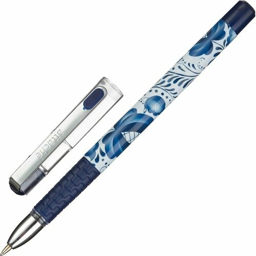 Ручка шариковая , синяя, масляная, неавтоматическая Attache Гжель, ручки, набор ручек, 12 шт.
