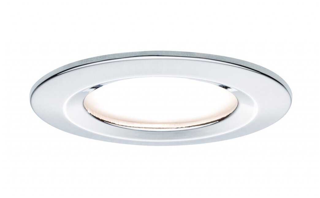 Светильник встраиваемый Coin Slim IP44 LED 1x6.8W, хром