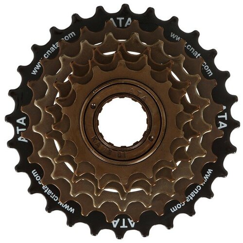 Трещотка ATA 6 скоростей 14-28T цвет чёрно-коричневый 837₽