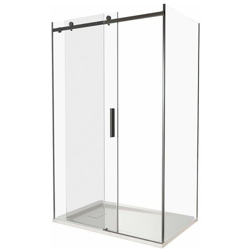 Душевой уголок Good Door Galaxy WTW+SP 140x100 прозрачный, черный