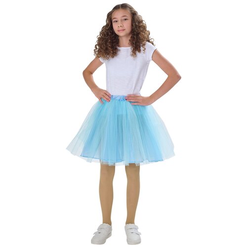 Школьная юбка Вестифика, размер 38-44, голубой школьная юбка вестифика размер 28 голубой