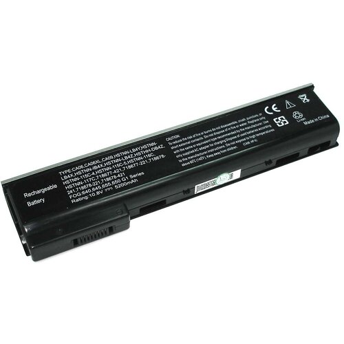 Аккумуляторная батарея для ноутбука HP ProBook 640 G1 (CA06) 10.8V 5200mAh OEM черная аккумулятор для ноутбука hp ca06xl