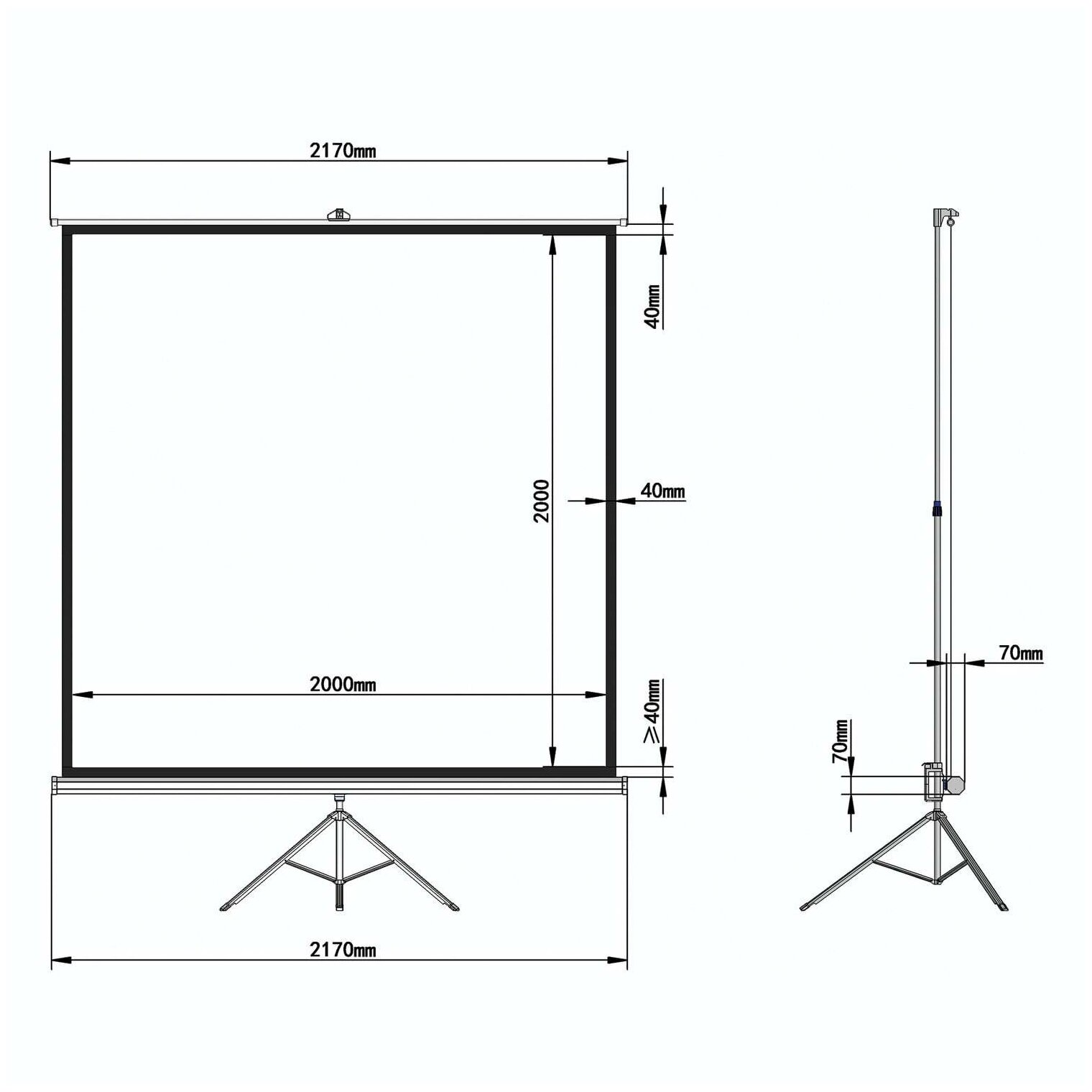 Рулонный BRAUBERG Tripod 236731