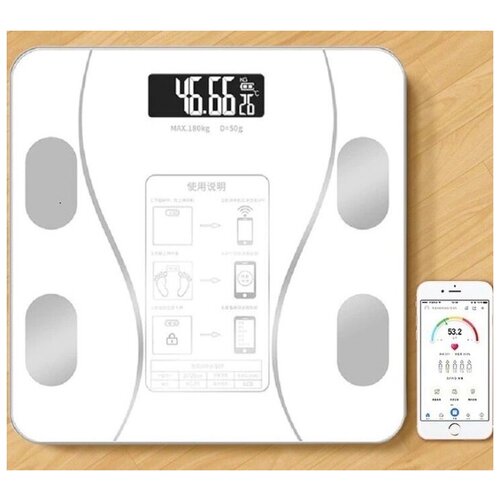 Умные весы с диагностикой параметров тела, напольные весы, электронные весы, smart-весы, весы напольные, весы, белые умные весы с диагностикой параметров тела напольные весы электронные весы smart весы весы напольные весы