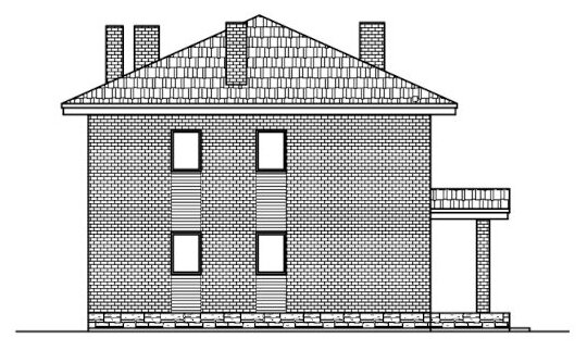 Проект газобетонного дома Catalog-Plans-40-04BEA (148,24кв.м, 10,26x10,26м, газобетон 400) - фотография № 7