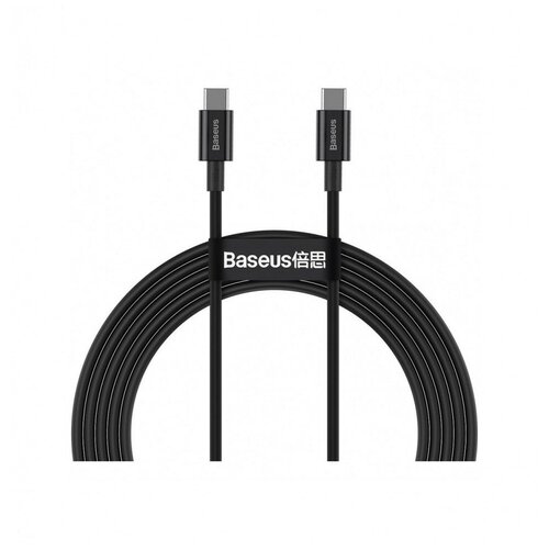 Кабель Type-C -> Type-C Baseus Superior Series Fast Charging Data Cable 100W 2 метра черный кабель usb c baseus superior series fast charging type c type c 100w 1 м белый