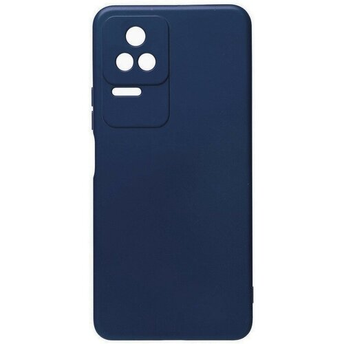 Накладка силиконовая Silicone Cover для Poco F4 5G синяя силиконовая накладка без логотипа silky soft touch для xiaomi poco f4 gt ярко розовый