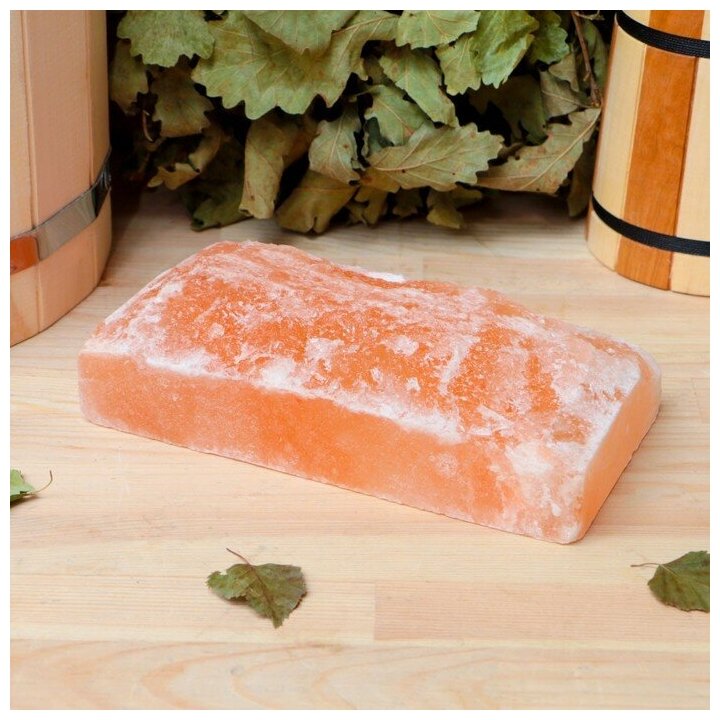 Добропаровъ Кирпич из гималайской соли, натуральный, 20х10х5 см, "Добропаровъ"