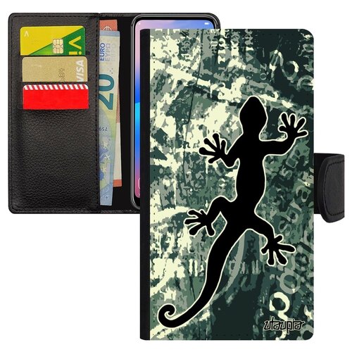 фото Чехол книжка на телефон xiaomi mi 8 lite, "саламандра" символ salamander utaupia