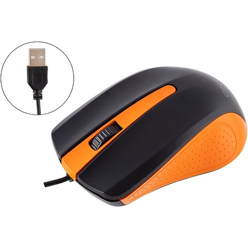 Мышь проводная оптическая Energy EK-001 цвет - чёрнооранжевый 37500₽
