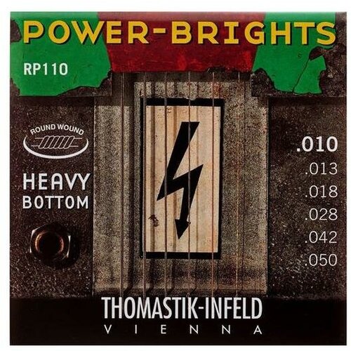 Струны для электрогитары Thomastik Power Brights RP110T струны для электрогитары thomastik power brights rp110t