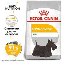 Корм для взрослых собак мелких размеров при раздражениях и зуде кожи Royal Canin Mini Dermacomfort (Мини Дермакомфорт) сухой, 3 кг