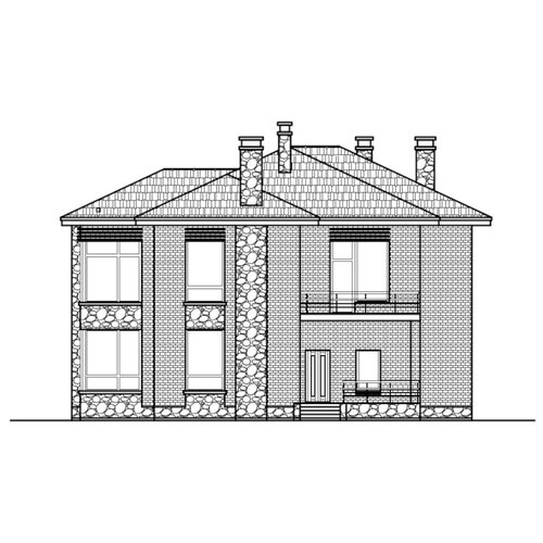 Проект дома Catalog-Plans-48-24CK (362,47кв.м, 15,9x15м, кирпич 510)
