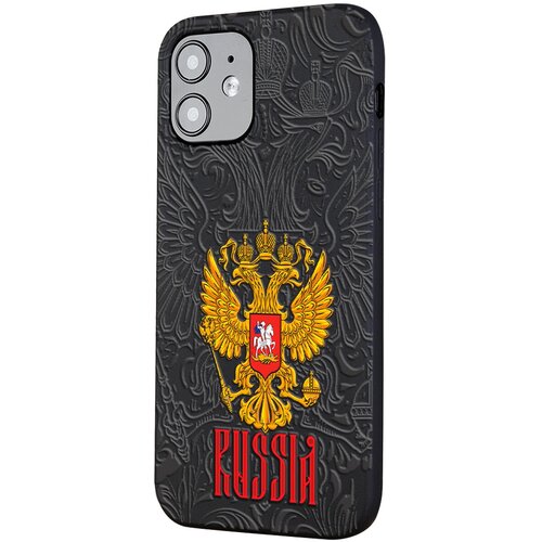 Силиконовый чехол Mcover для Apple iPhone 12 Pro с рисунком Russia силиконовый чехол mcover для apple iphone 7 с рисунком russia