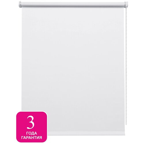 Штора рулонная блэкаут Inspire Santos 120x175 см белая White 0