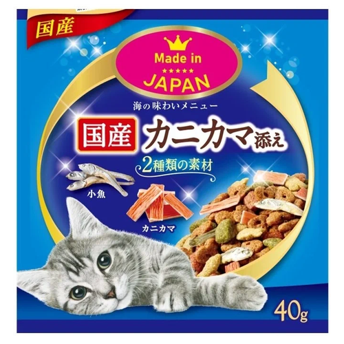 Крабовые чипсы для кошек для снижения веса, диетическое японское лакомство для кошек и котят, Japan Premium Pet, 1 шт х 40 гр